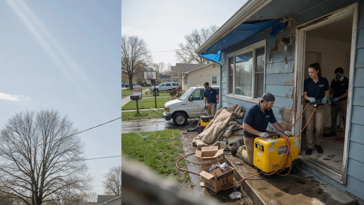 Basement Flood Cleanup in Kingston, IL near me